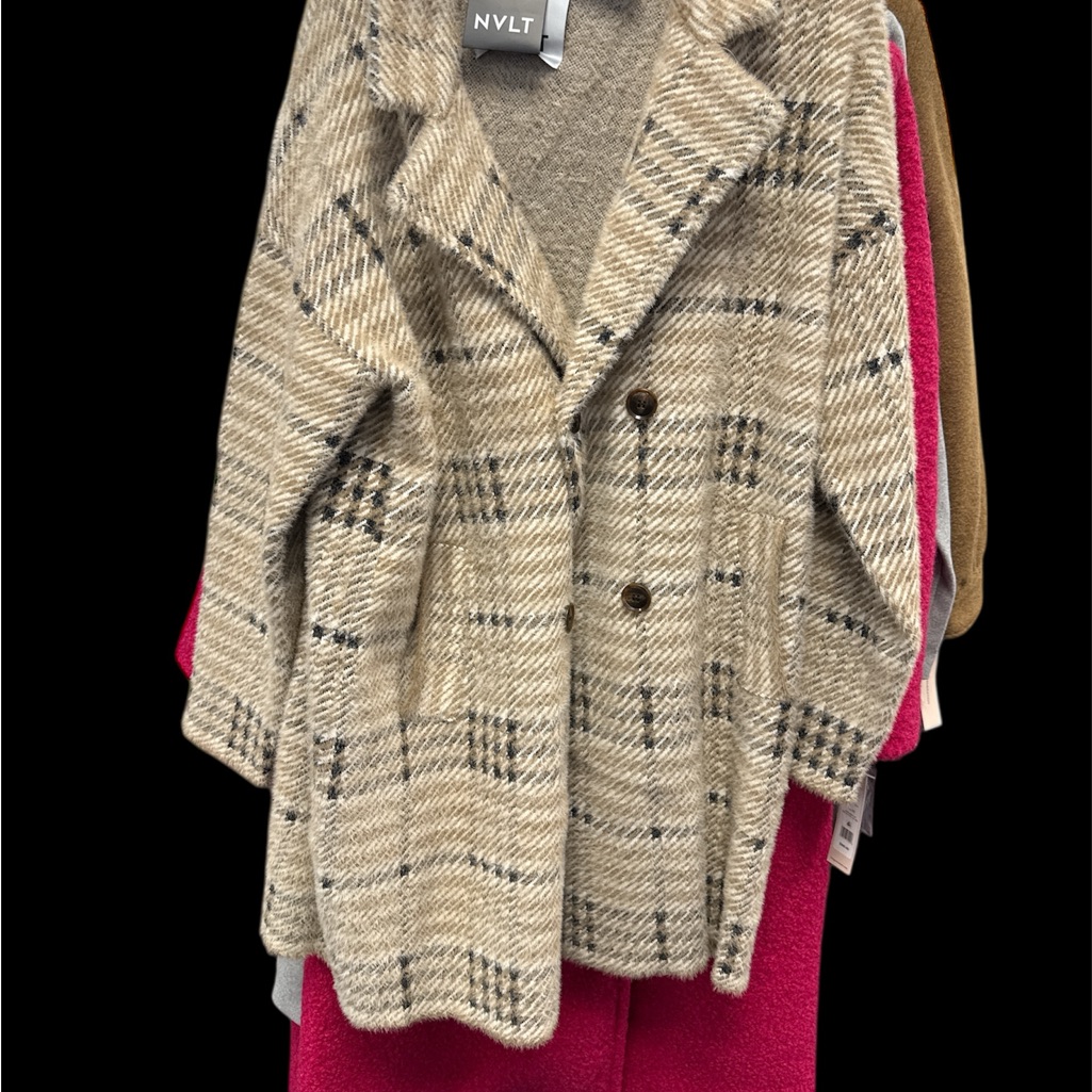Nvlt Women's Beige Plaid Blazer